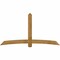 Ekena Millwork Bellingham Rough Sawn Timber Gable Bracket, Western Red Cedar, 96"W x 52"H x 6"D x 6"F, 13/12 Pitch GBW096X52X0606BEL00RWR - alternate 1